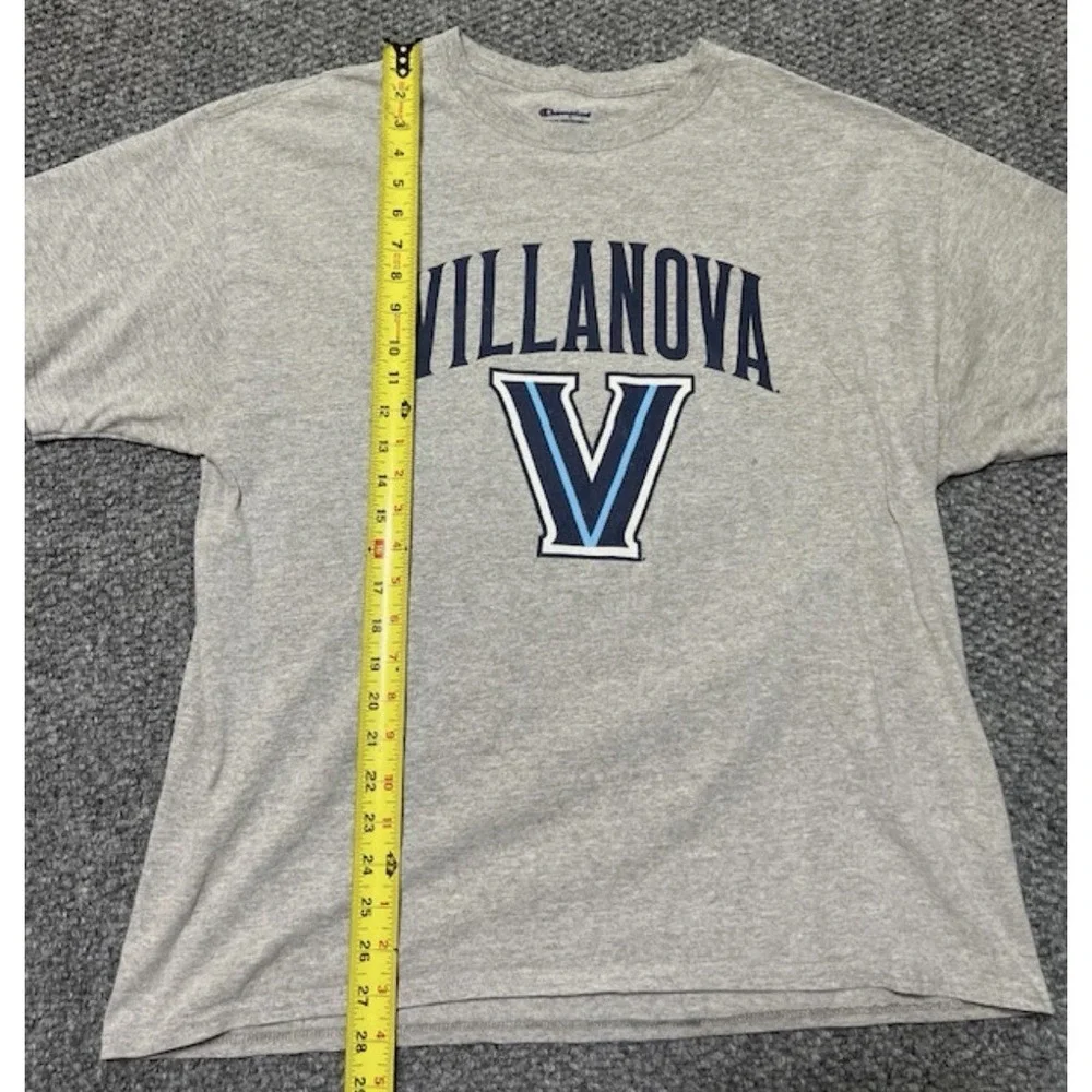 Champion Men's XL Gray Graphic Print Cotton Knit Short Sleeve T-Shirt Crew Neck - Picture 5 of 6